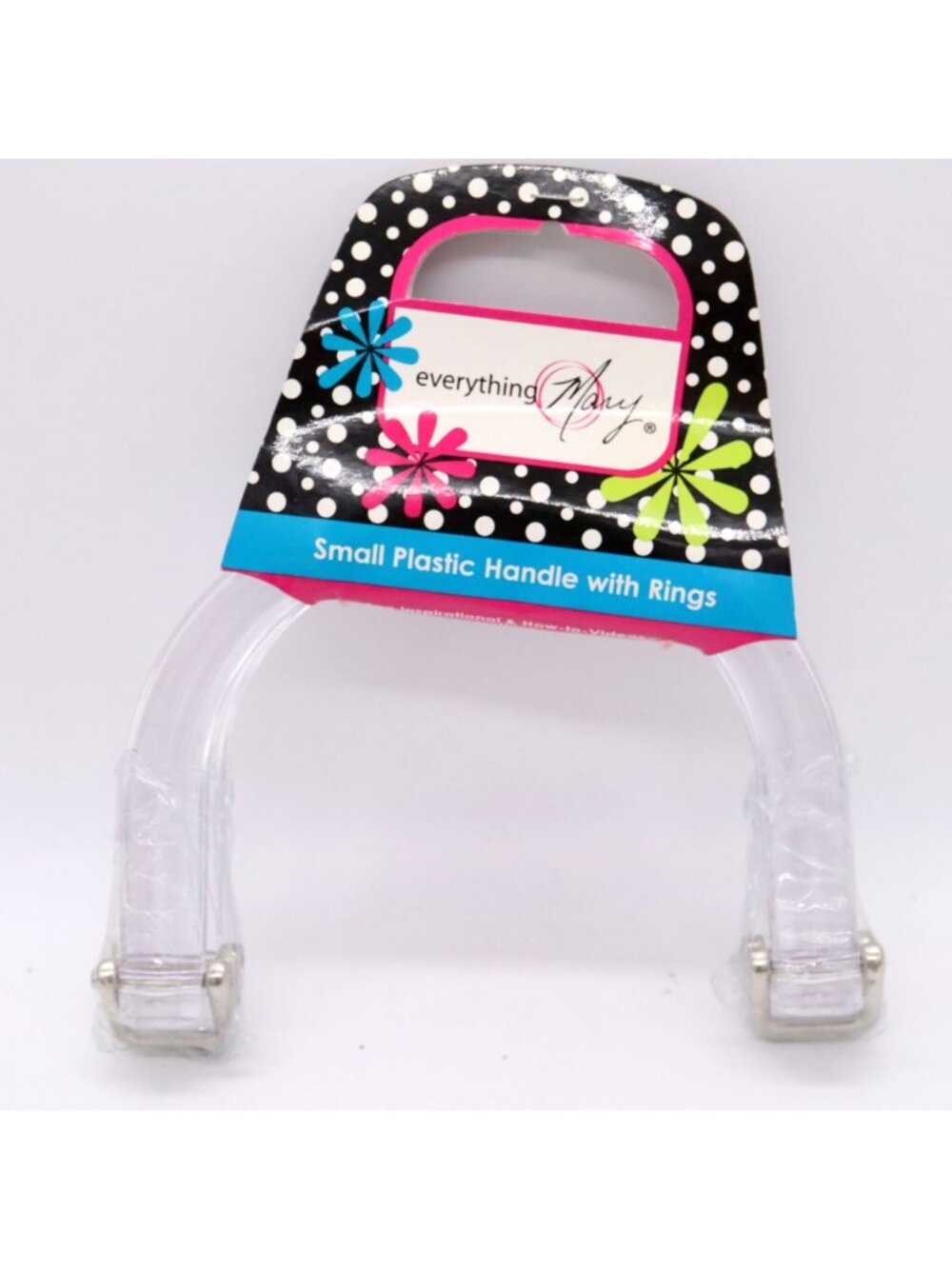 3 New Purse Handles Craft/Sewing Every Mary Wood & Clear Plastic - Darice Silver - Picture 2 of 7